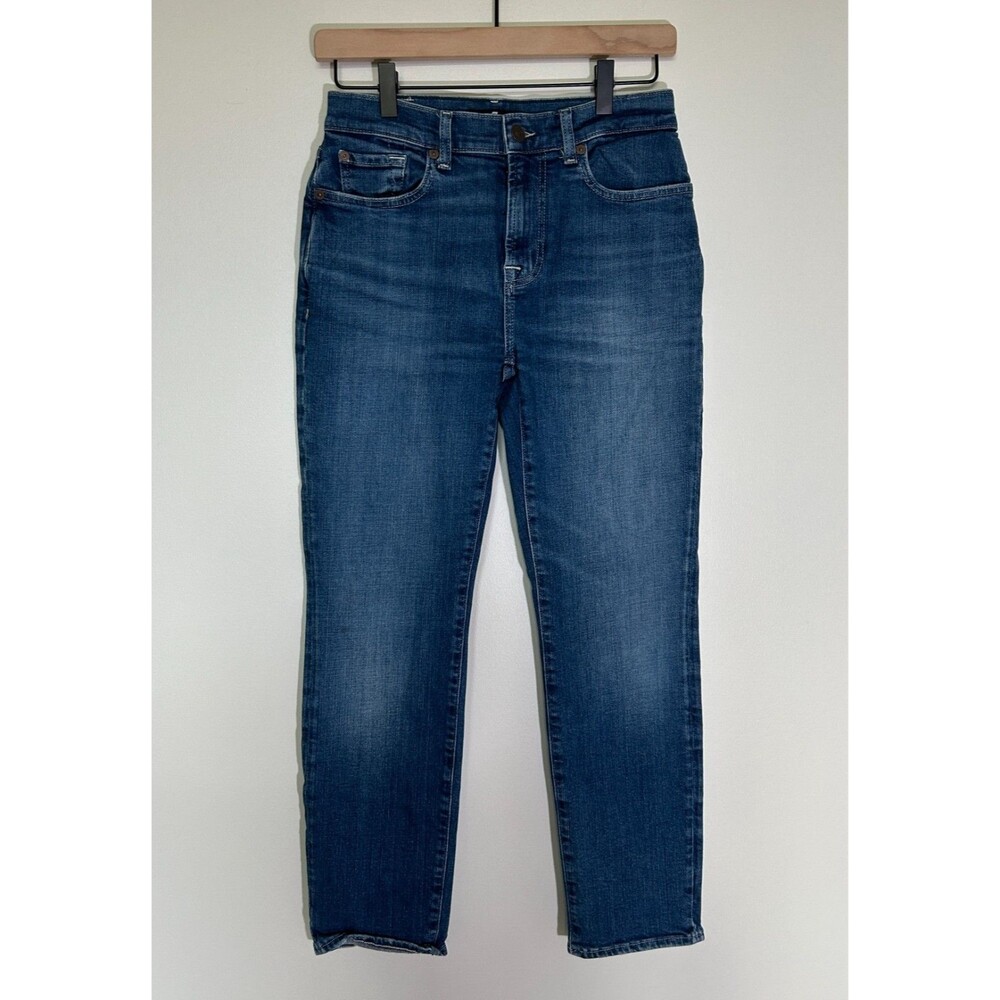 7 For All Mankind Blue Relaxed Slim Stretch Jeans – Size 26